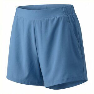 AQUA Flat Front Windbreaker Shorts